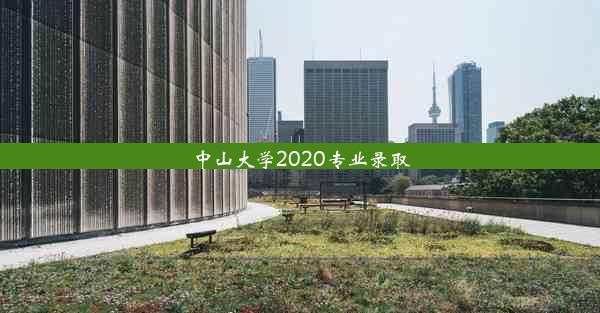 中山大学2020专业录取