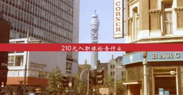 210元入职体检查什么