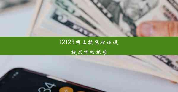 12123网上换驾驶证没提交体检报告