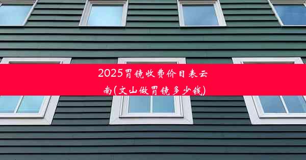 2025胃镜收费价目表云南(文山做胃镜多少钱)