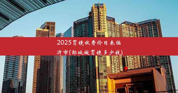 2025胃镜收费价目表临沂市(郯城做胃镜多少钱)