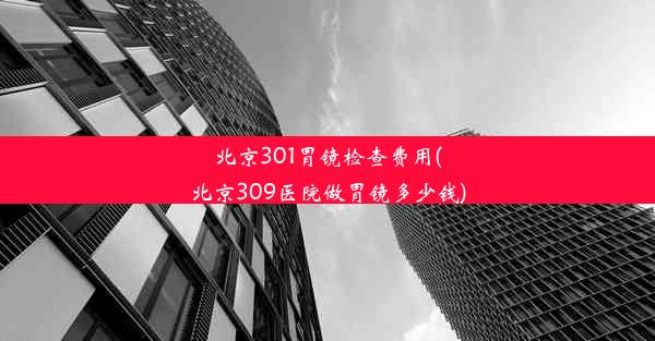 北京301胃镜检查费用(北京309医院做胃镜多少钱)