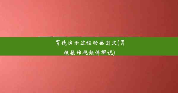 胃镜演示过程动画图文(胃镜操作视频伴解说)