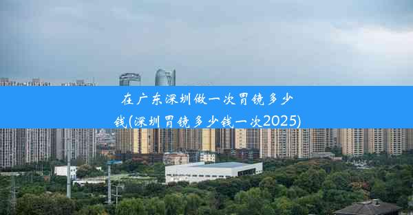 在广东深圳做一次胃镜多少钱(深圳胃镜多少钱一次2025)