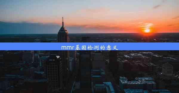 mmr基因检测的意义