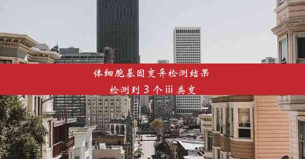 体细胞基因变异检测结果 检测到 3 个 iii 类变