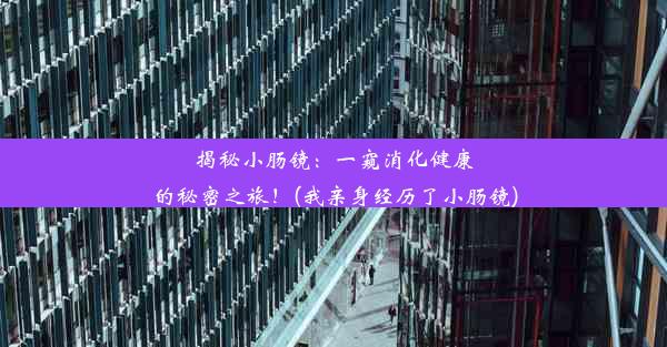 揭秘小肠镜：一窥消化健康的秘密之旅！(我亲身经历了小肠镜)