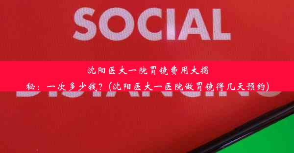 沈阳医大一院胃镜费用大揭秘：一次多少钱？(沈阳医大一医院做胃镜得几天预约)