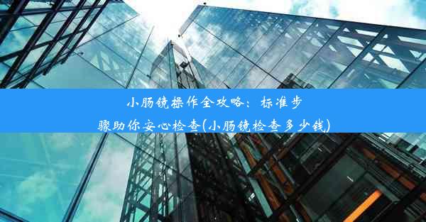 小肠镜操作全攻略：标准步骤助你安心检查(小肠镜检查多少钱)