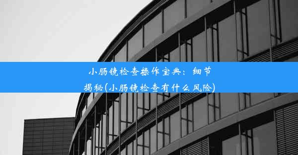 小肠镜检查操作宝典：细节揭秘(小肠镜检查有什么风险)