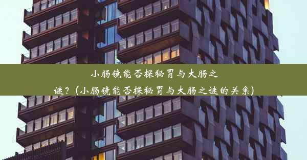 小肠镜能否探秘胃与大肠之谜？(小肠镜能否探秘胃与大肠之谜的关系)